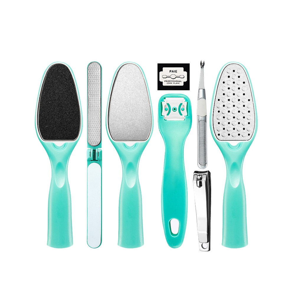 8PCS Pedicure Kit Rasp Foot File Callus Remover Scraper Nail Care Tool SET