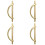 8Pcs Gold Cabinet Pulls Drawer Pulls Half Moon Shape Cabinet Pulls Drawer Dresser Handles Kitchen Cupboard Handles A 1