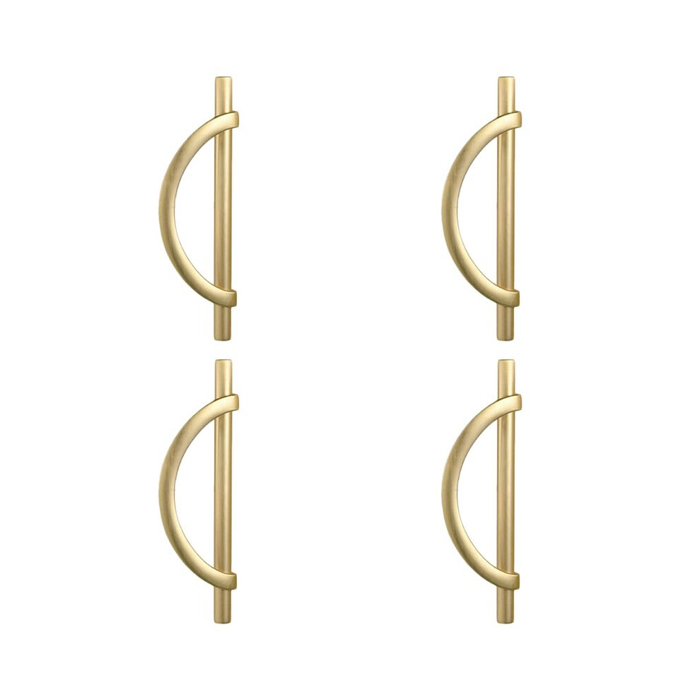 8Pcs Gold Cabinet Pulls Drawer Pulls Half Moon Shape Cabinet Pulls Drawer Dresser Handles Kitchen Cupboard Handles A 4711710559554