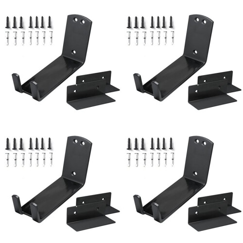 8X Wall-Mounted Bicycle Pedal Mounting Bracket Heavy-Duty Bicycle Fixed Hook Pedal Bicycle Storage Bracket