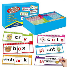 Learning Word Family Flip Books - Child-Friendly Design, Perfect for Bedtime Learning & Early Education, Present for Boys & Girls Ages 4-8
