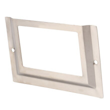Post Office Library File Drawer Metal Tag Label Holder, Silver Tone, 30 Pieces