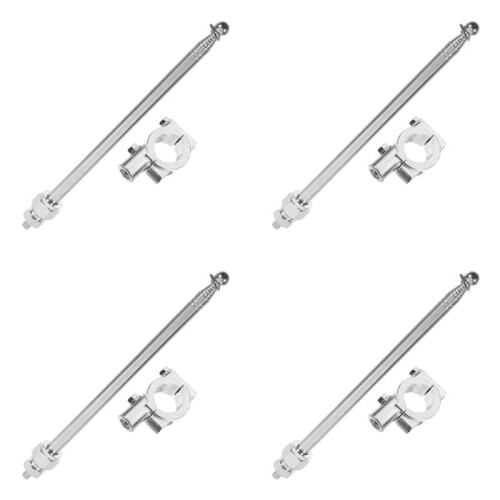 4X Mât de Drapeau de Vélo, Support de Guidon de Vélo, Support de Montage, Accessoires de Support de Mât de Drapeau