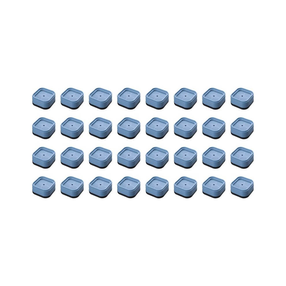 32 Pack Furniture Risers Bed Risers Desk Leg Risers,1.38 Inch Stackable Adjustable Heavy Duty Bed Lifts 4712647987441