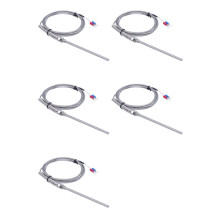 5X K Type 0-800 Degree Celsius Thermocouple Probe Sensors 2M 6.5Ft