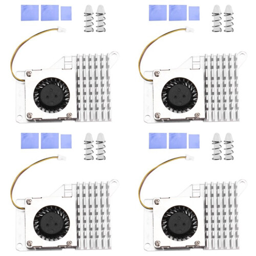 4X for Raspberry Pi 5 Pi5 Active Cooler with Speed Cooling Fan Radiator Heatsink