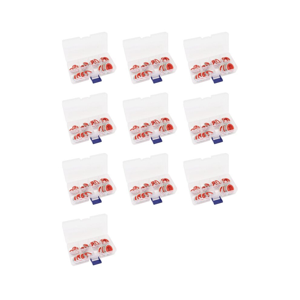 600Pcs A/C Gasket Assortment,Ac Compressor Seals Automotive Air Conditioning Compressor Port Seal Washer Kit 4713122449393