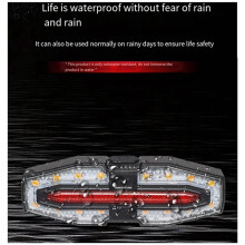 3X New Bicycle Turn Tail Light Night Riding Turn Light Mountain Bike Tail Light Warning Light Riding Equipment