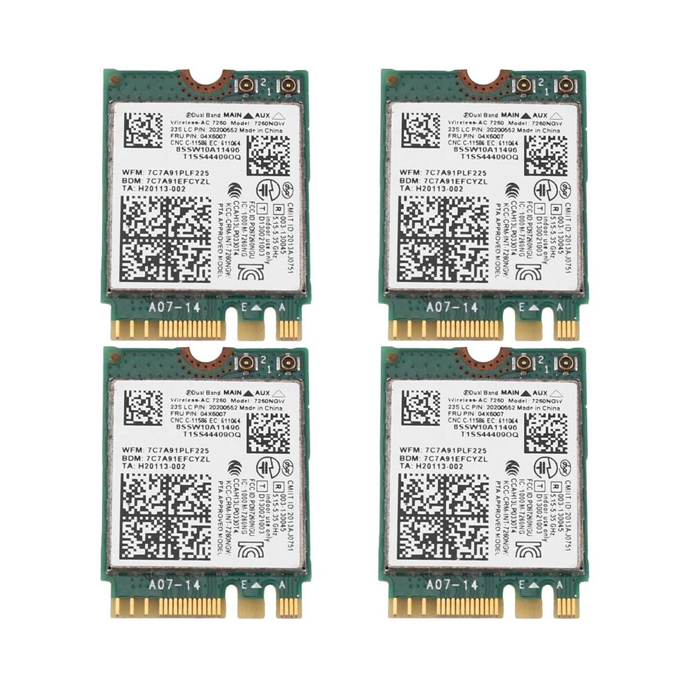 4X 7260Ngw 7260Ac Wifi Card 2.4G/5G Bt4.0 Fru 04X6007 For X250 X240 X240s X230s T440 W540 T540 Yoga Y50 6033949185570