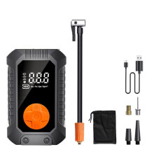 Portable Electric Car Inflatable Air Pump with Pressure Detection Lighting Quick Inflation for SUV/Bike/