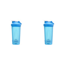 2X Shaker Cup Sports Portable Convenient Stirring Cup 600Ml Plastic Shakers Bottle Adults