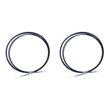 2X Trunk Lid Release Cable Replacement 64607-06190 Auto Parts Black Car Accessories Kit Metal for Camry 2012-17