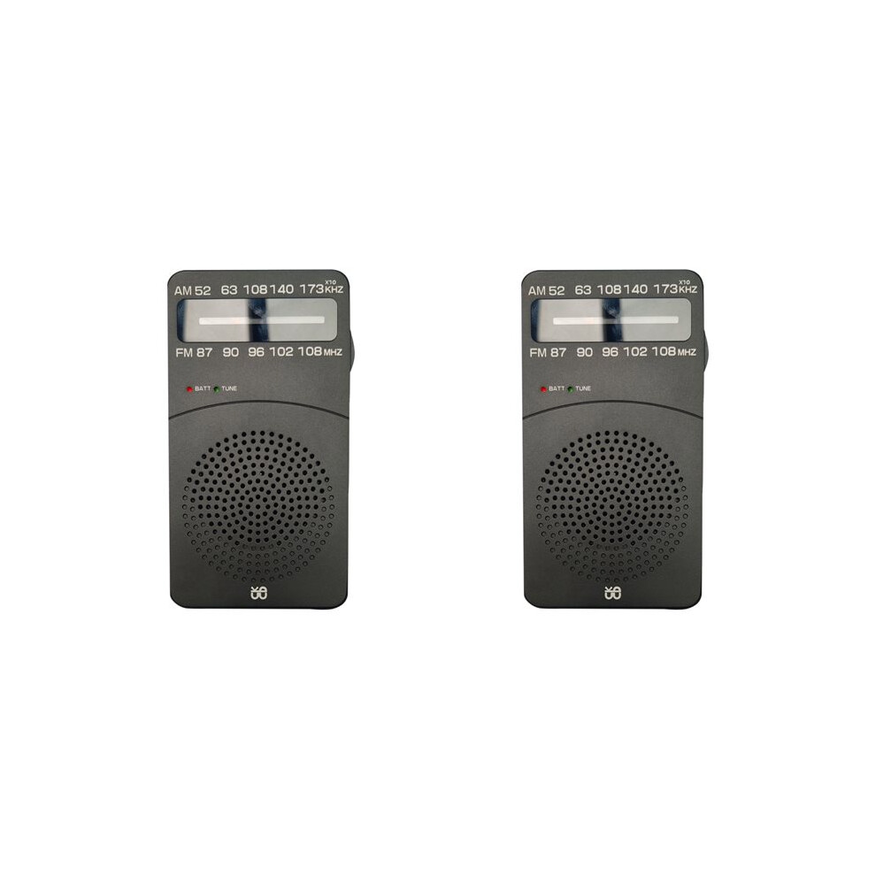 2X J-166 Pocket Portable Radio Fm/Am Digital Tuning Radio Receiver Fm87-108Mhz Mp3 Music Player Radios 4713224799488