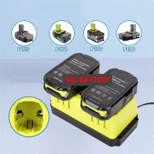 Fast Dual Port Charger for  18V 20V Battery Charger 1.5m Power Cord for P102 P103 P105 P107 P108 P200 EU Plug