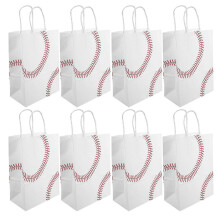 Baseball Party Favor Bags: 12pcs Baseball Goodie Bags Baseball Snack Bags Baseball Candy Bags for Kids Birthday Party and Sports Celebrations