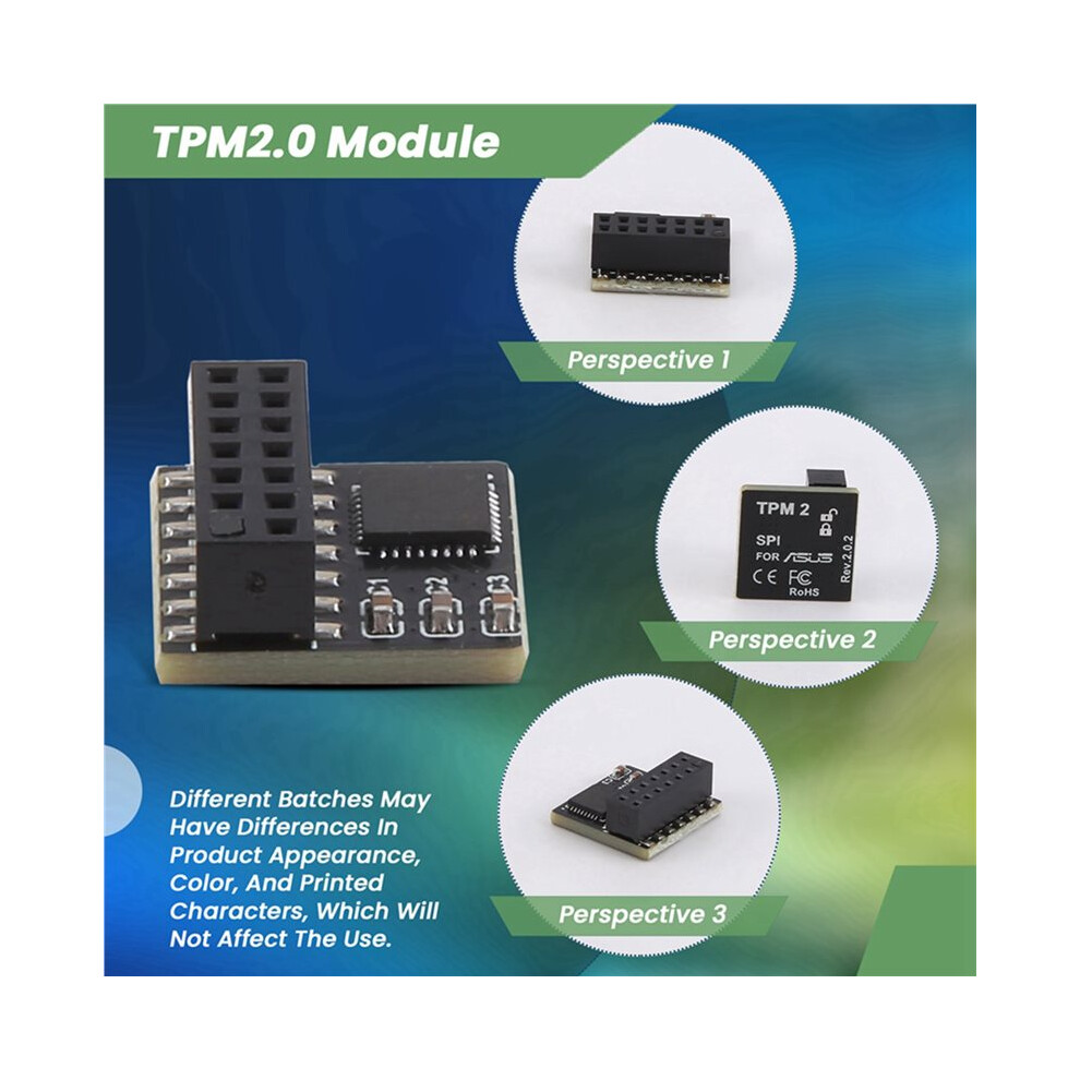 Photos - Console Accessory 2X TPM Security Module TPM2.0 for TPM SPI Parallel Trusted Platform Module Multi-Function Portable Module