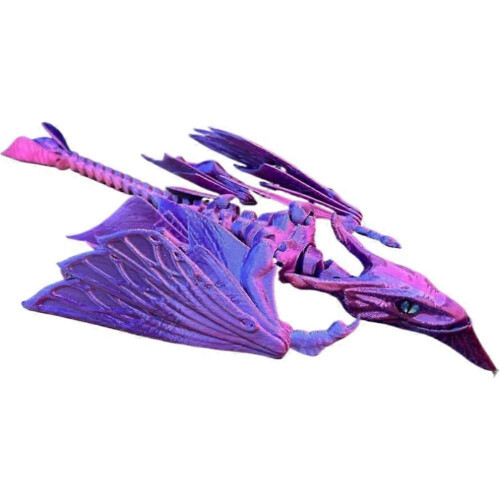 (C) 3D Printed Avatar Flying Dragon Figure Articulated Joints for Display Gift