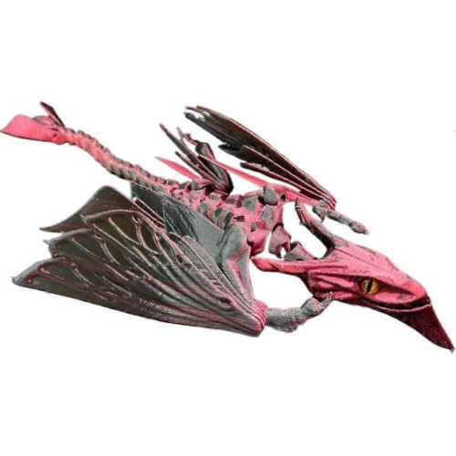 (F) 3D Printed Avatar Flying Dragon Figure Articulated Joints for Display Gift