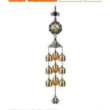 Feng Shui Wind Bell: Feng Shui Hanging Wind Chime Qiankun Bagua Diagram Hanging Decoration for Good Luck Safe Home Garden Patio Pendant Decor