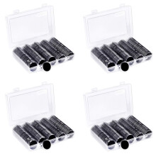 400 Stycken 30 mm Myntkapslar och 5 Storlekar (17/20/25/27/30 mm) Protect Gasket Mynthållare med Förvaringsbox