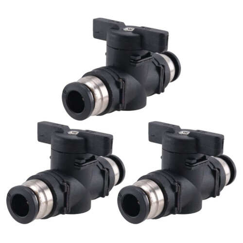 8Mm Push Connect Valve Kulventil 8Mm Air Flow Control Valve Snabbkopplingsventil Rörkopplingar 9 Pack 2