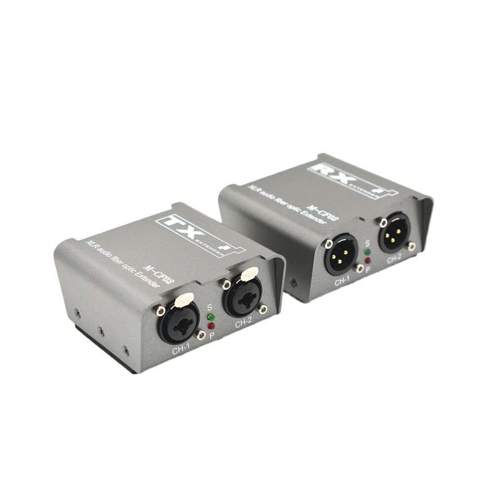 Photos - Cable (video, audio, USB) 1/2 CH XLR Audio Fiber Optical Extender over SC Fiber Optical to 20km 2 Way XLR Balanced Audio Transmitter Receiver
