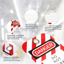 Lockout Tagout Tags, 3 X 5.75-Inch, 160 Danger Do Not Operate Tags with 160 Zip Ties, Tear & Water Resistant Loto Tags