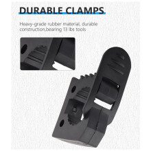 Jack Handle Keeper Shovel Holder Mount, Rubber Clamp Mount Fits 1-1/7Inch to 1-3/7Inch Diameter Tools- 4 Pack