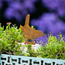 8X Rusty Metal Bird Wrought Iron Bird Waterproof Metal Bird Statue Outdoor Park Art Gardening Decorations