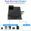 ROCKETEK Docking Station for Surface Pro 7, 7-in-1 Hub, USB 3.0 X 2, USB-C 60W PD Charging Capability, Card Reader 8