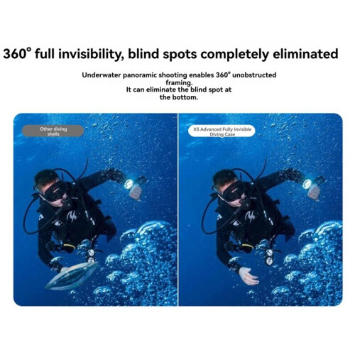 For  X5 Invisible Dive Case Waterproof Protector Underwater 50M Diving Shell for Deep Sea Exploration 1