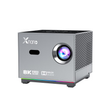 Mini proyector de vídeo portátil - RNCYN - Android 11 - 8K - Wifi 5G - Lanzamiento corto - Altavoces integrados