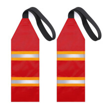 2piezas Banderas Reflectantes de Seguridad para Kayak, Bandera de Viaje para Remolque de , Bandera de Advertencia con Cinta