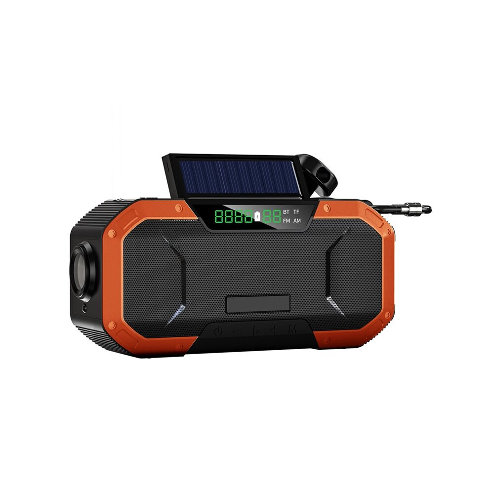 Emergency Solar Hand Crank Radio 5000Mah Power Bank Speaker Led Flashlight Sos Alert Outdoor Fm/Am Radio 6033300494181