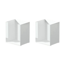 2pcs Kitchen Noodle Storage Box Bedroom Makeup Organizer for Masks and Cups 17.5x14x20cm