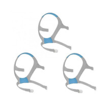 3 Packs Replacement Headgear for AirFit F20 Headgear Straps for F20 Full-Face Mask, Elasticity Soft HeadgearGray SZRH A-J