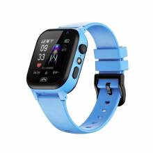(Blue) Smart Watch 4G Multifunctional Waterproof SOS GPS Location Camera Call Sim Card Child Gifts Sports Digital Watches Tracker
