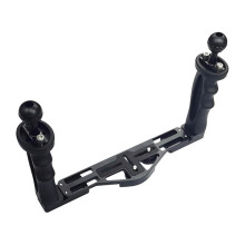Underwater Camera Tray Stabilizer Dual Handle Rig, Underwater Tray Stabilizer Housing Bracket for Photography Black
