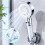 Silver 5-Function Shower Head with 5 Spray Modes, 8.5x25cm High Pressure 1