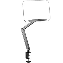 Support de Livre à Pince pour Bureau, Support de Livre Réglable pour Bureau, Support de Lecture Pliable Compatible avec Tablette et Ordinateur