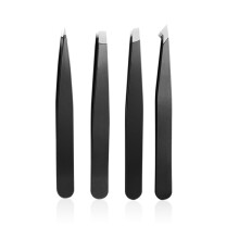 2/4 Piece Professional Stainless Steel Tweezers Set Eyebrow Hair Removal, Angled Tweezers Tools Hair Removal Tool