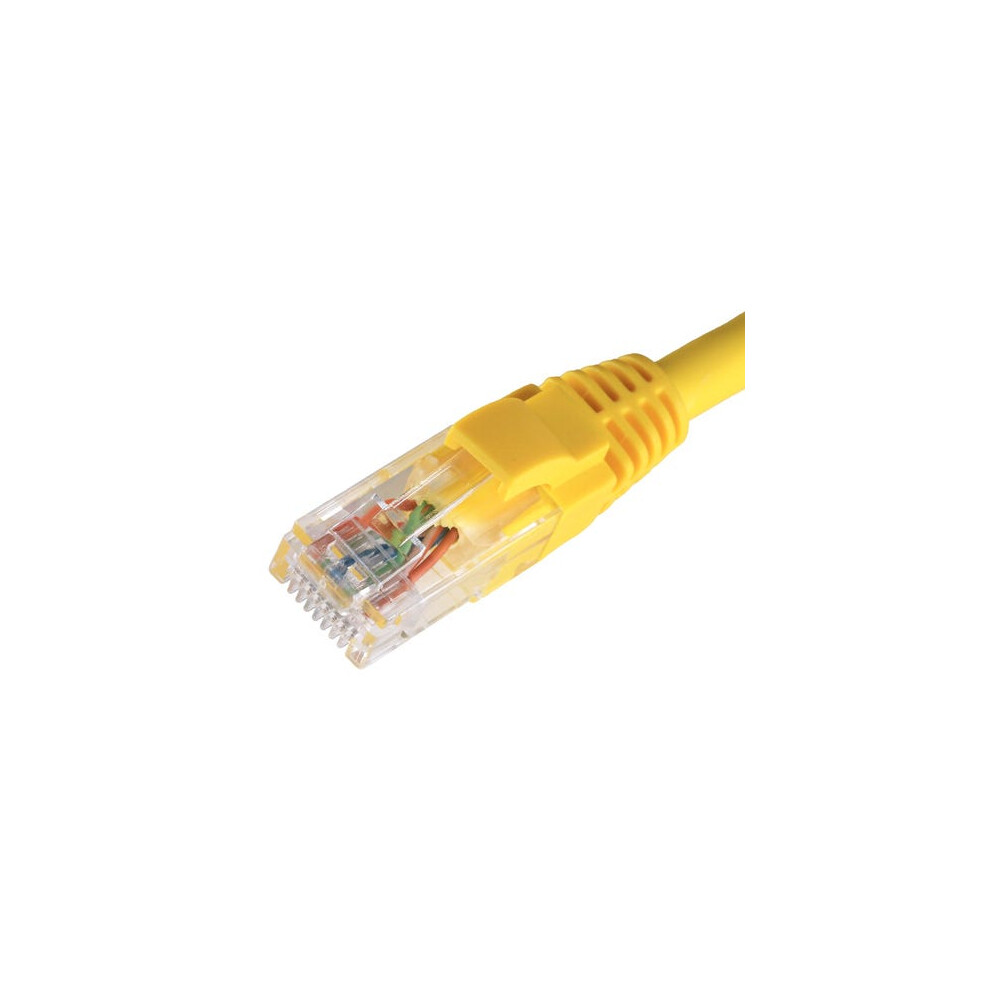 Cablenet 1M Cat5e Rj45 U/Utp Lsoh 26Awg Snagless Booted Patch Lead Yellow 5056750326322