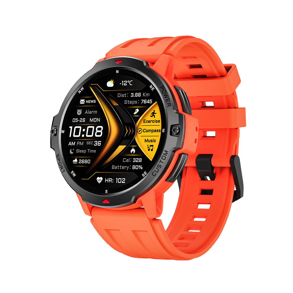 (Orange) Smartwatch Fitness Clock 3Atm Waterproof Sports Wrist Smart Watches For Man Woman Luxury Orange 6900890404053