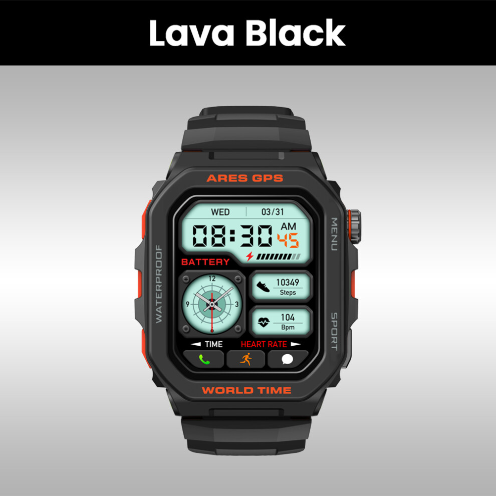 (Black) Smart Watch Built-In Alexa & Gps Make/Answer Phone Calls Smartwatch Heart Rate Spo2 Fitness Tracking Watch Black 6900890404251