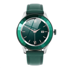 (Green) Smart Watch Full Touch Round Screen Watch Woman IP67 Waterproof Heart Rate Sleep Monitoring Smartwatch For Android IOS