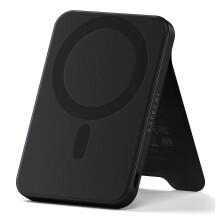 Batteria Esterna Magnetica 5000mAh MagSafe & Qi2 con Supporto Integrato Satechi Nera