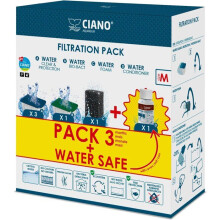 Aquarium Pflege Set - CIANO - Größe M - 3 Kartuschen - Conditioner - Wasserbehandlung