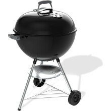 (57cm, Bar-B 2026) Weber Compact Kettle Charcoal Barbecue 47 cm with Stand & Wheels/Classic BBQ, Rust-Resistant Porcelain-Enamelled Finish, Built-In