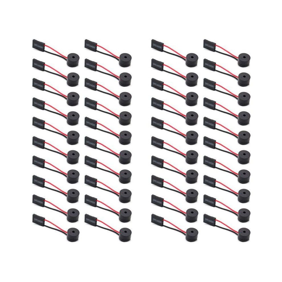 40 Pcs Pc Motherboard Buzzer Speaker - Desktop Computer Internal Code Plug Diy Protective Cover 5306008011907