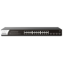 DrayTek VigorSwitch P1281x 24-Port Gigabit Ethernet + 4 Ports 10Gbps SFP+ Switch with PoE+